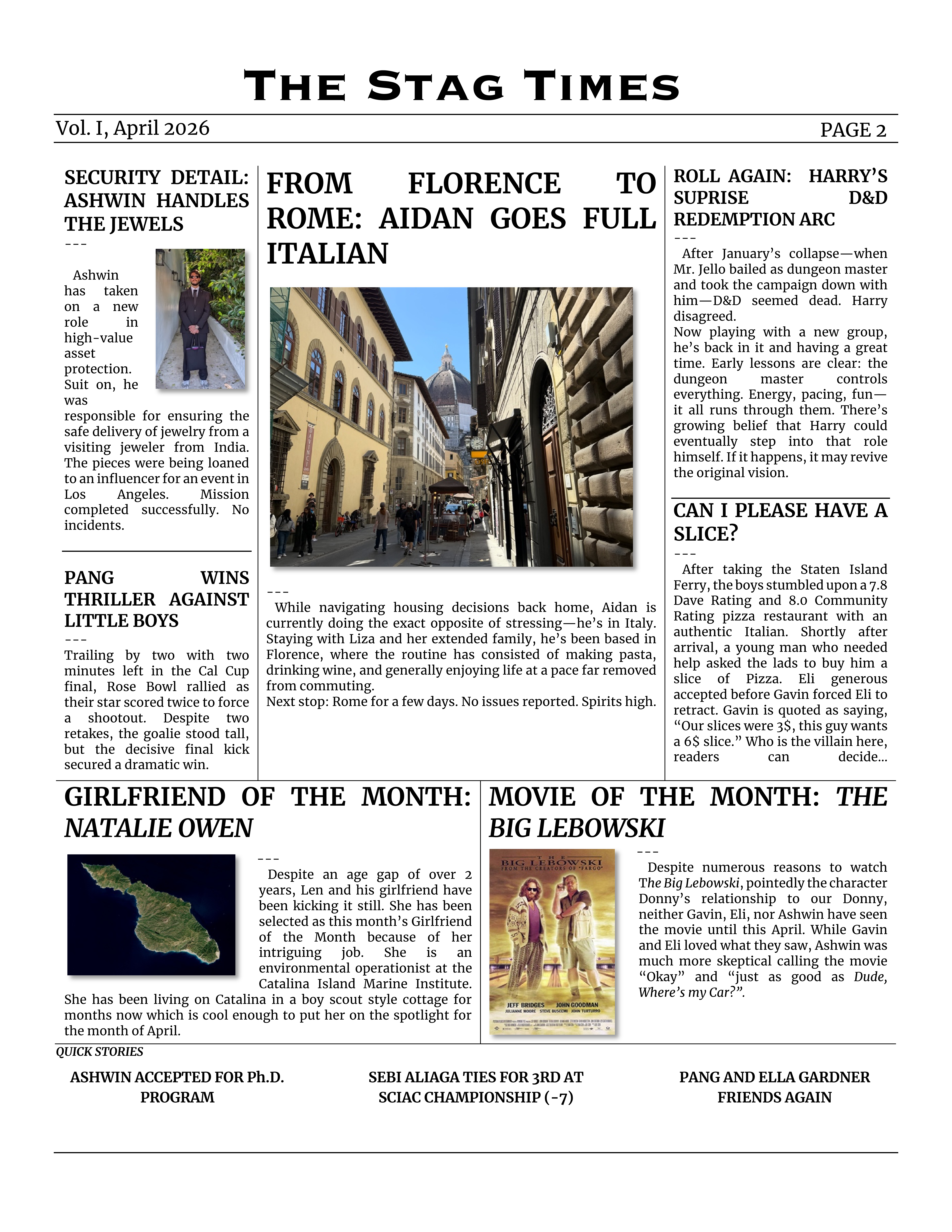 The Stag Times May 2026 page 3