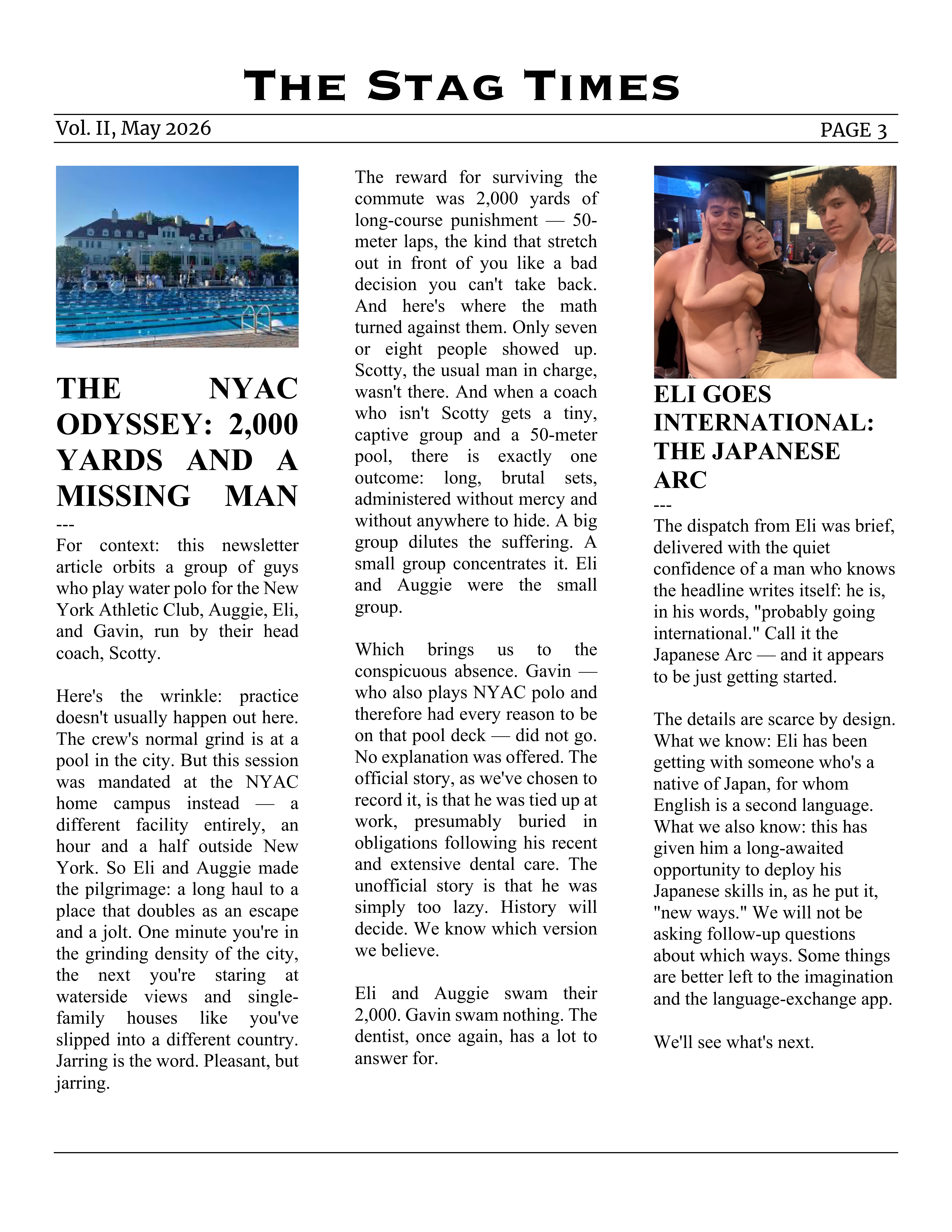 The Stag Times May 2026 page 4